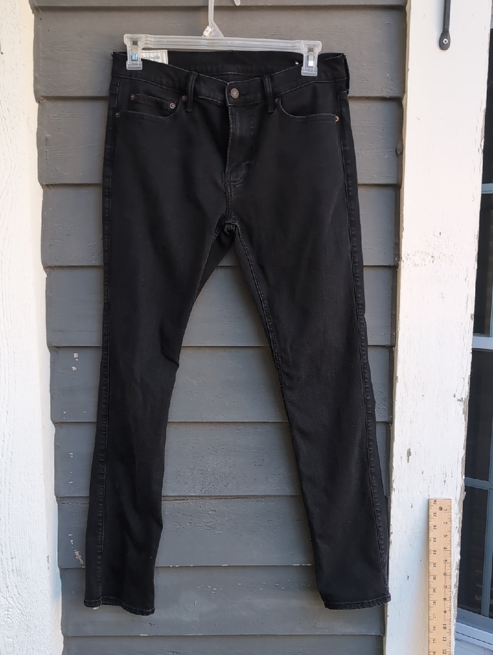 Abercrombie & Fitch Skinny Jeans in Charcoal Black Size 34*